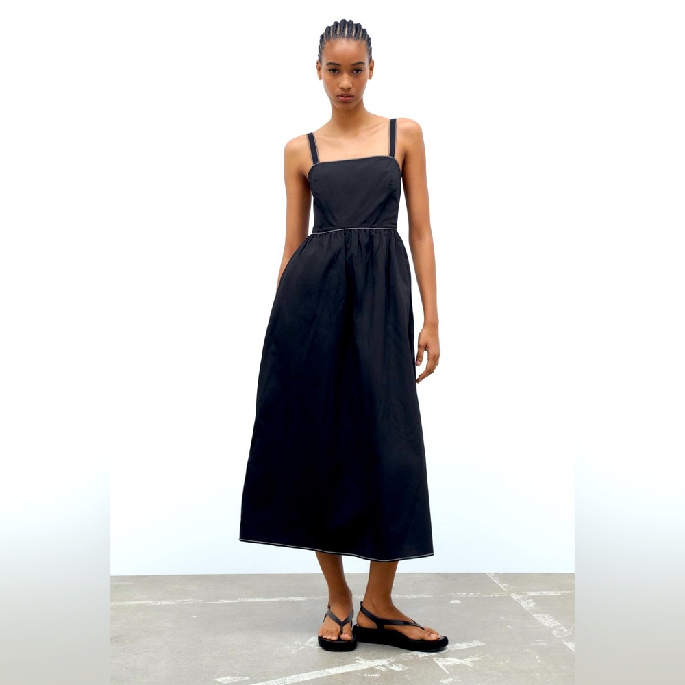 Zara Contrasting Midi Dress - worn once!